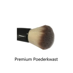 Premium Poederkwast Zwart (Ronde top)