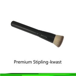 Premium Poederkwast Zwart (platte top)